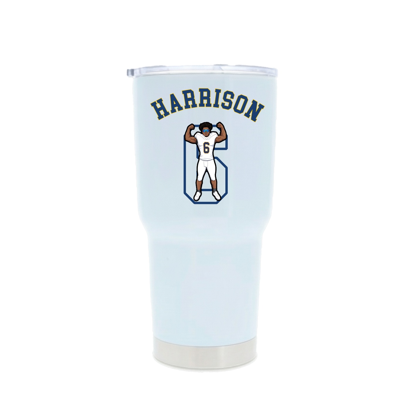 30oz Stainless Steel Tumbler — Shirsey Arch in White