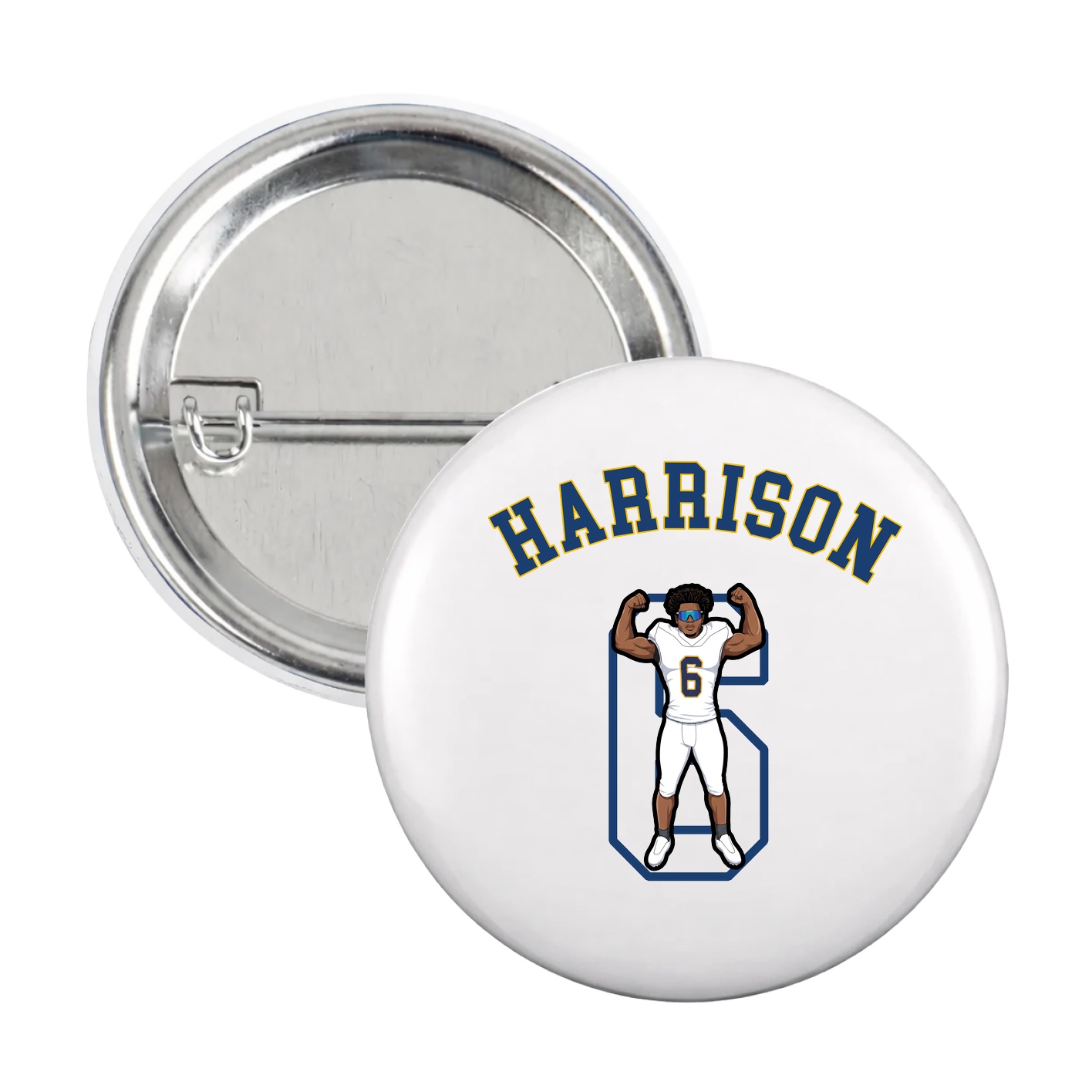 Game Day Button — Shirsey Arch in White