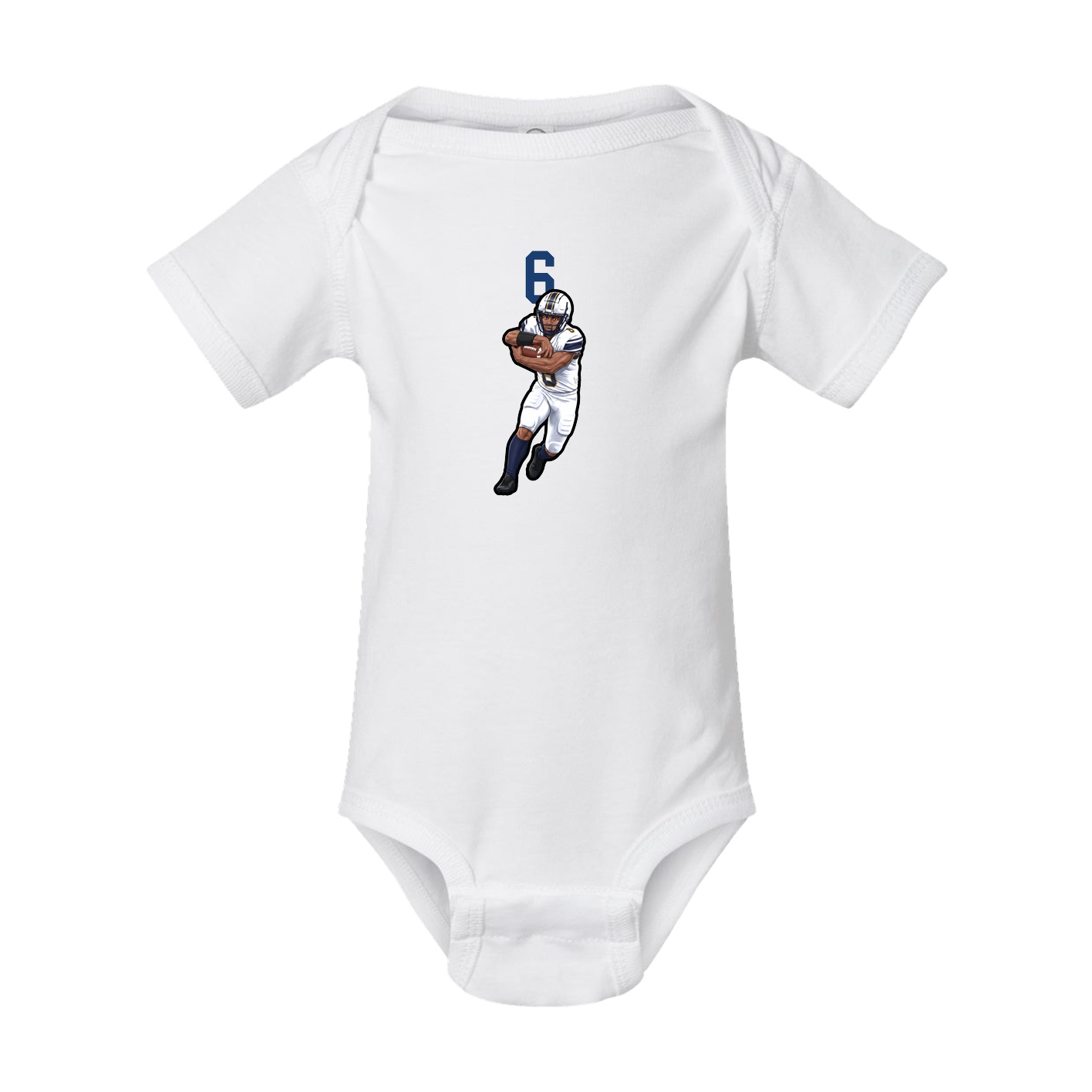 Baby Onesie — Number Top in White