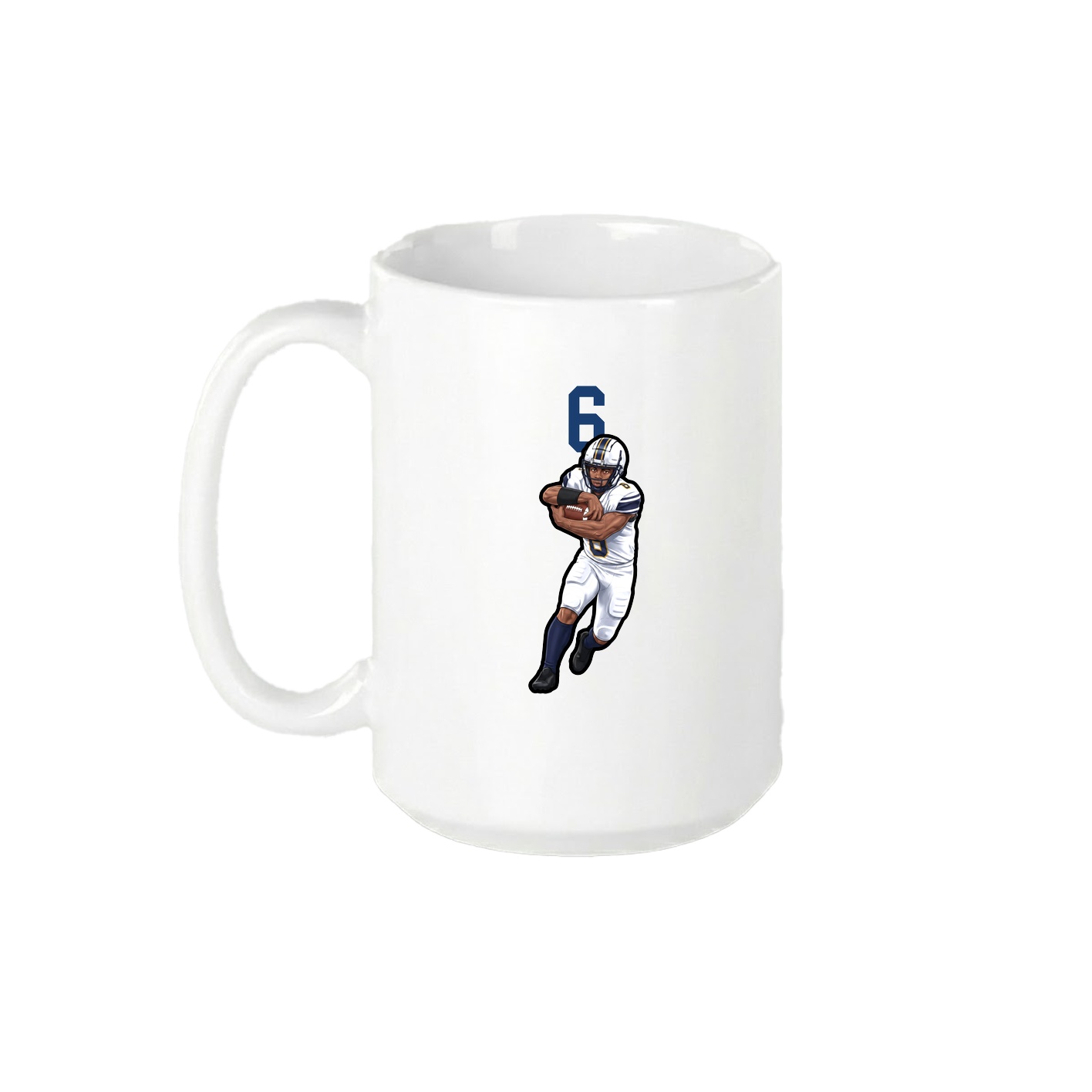 15oz Coffee Mug — Number Top in White