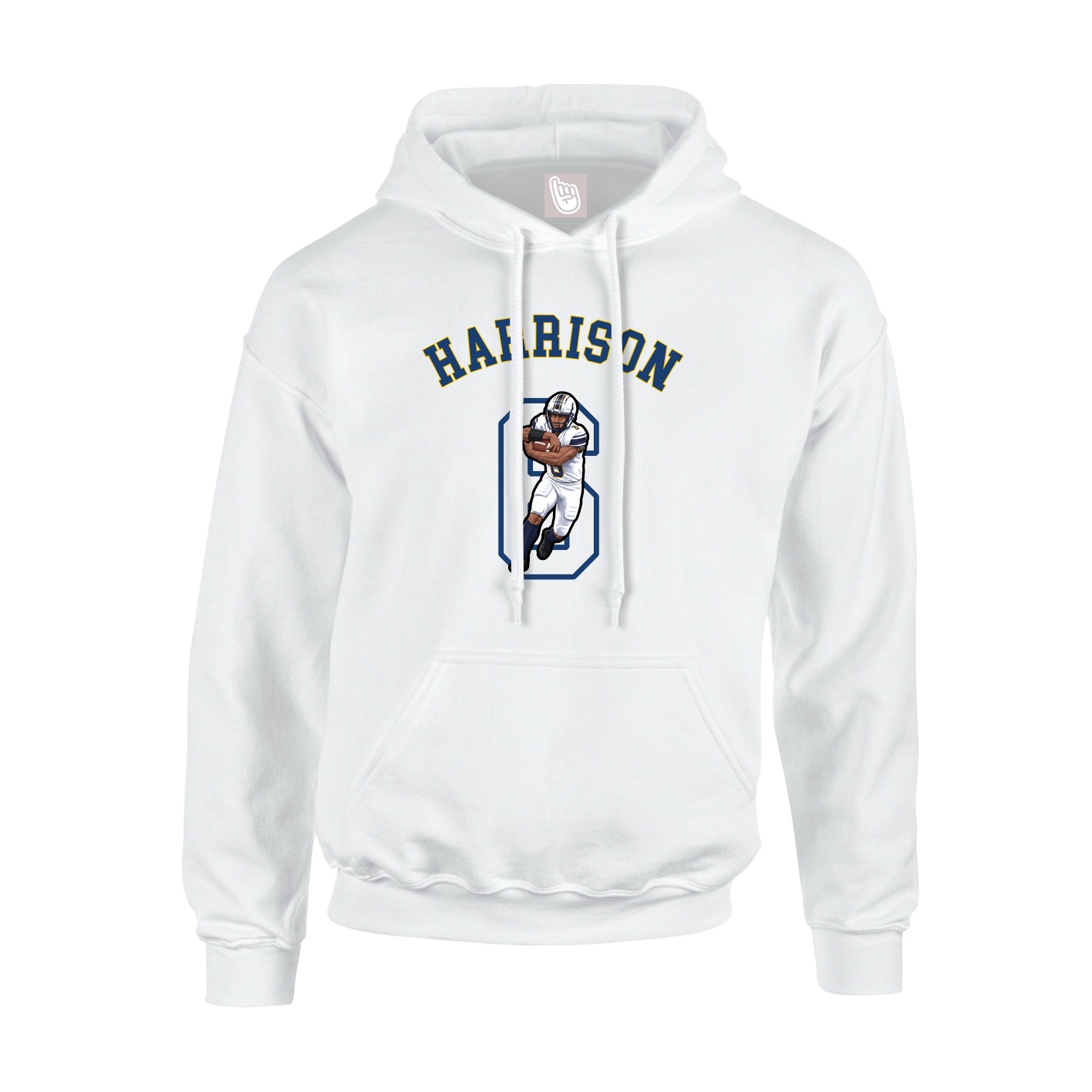Youth Hoodie — Shirsey Arch in White