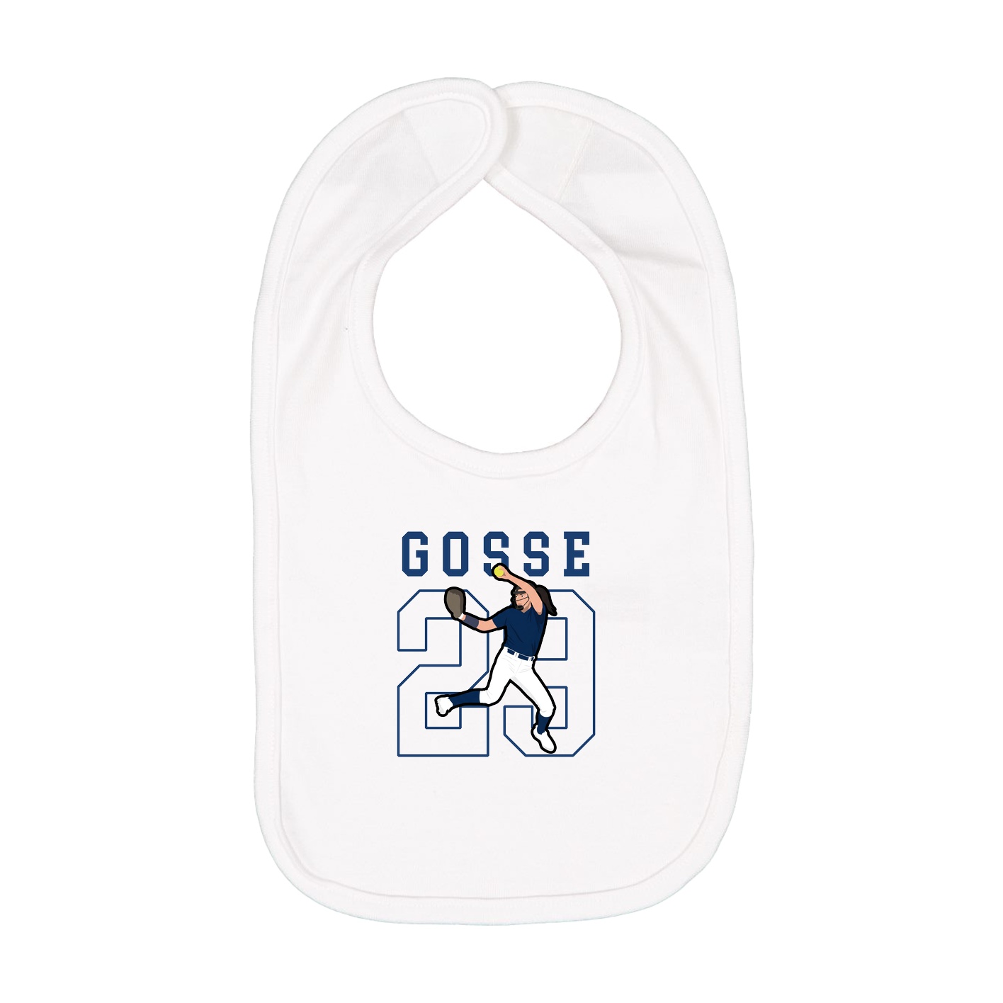 Infant Bib — Shirsey in White