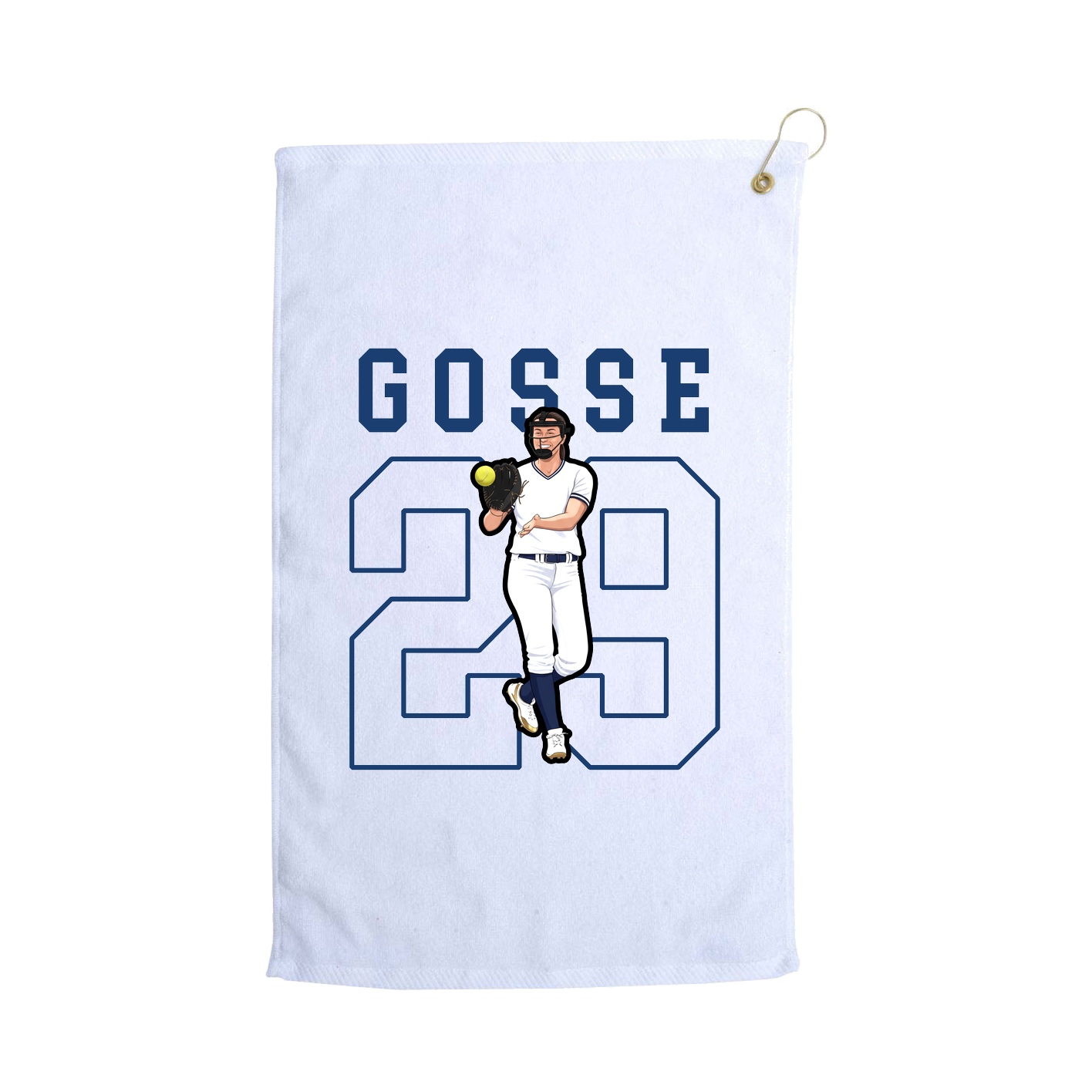 Golf Towel — Shirsey in White