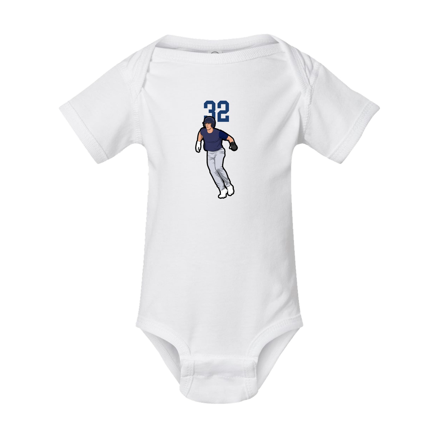 Baby Onesie — Number Top in White