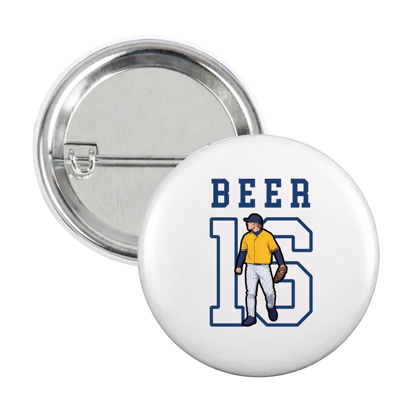 Game Day Button — Shirsey in White
