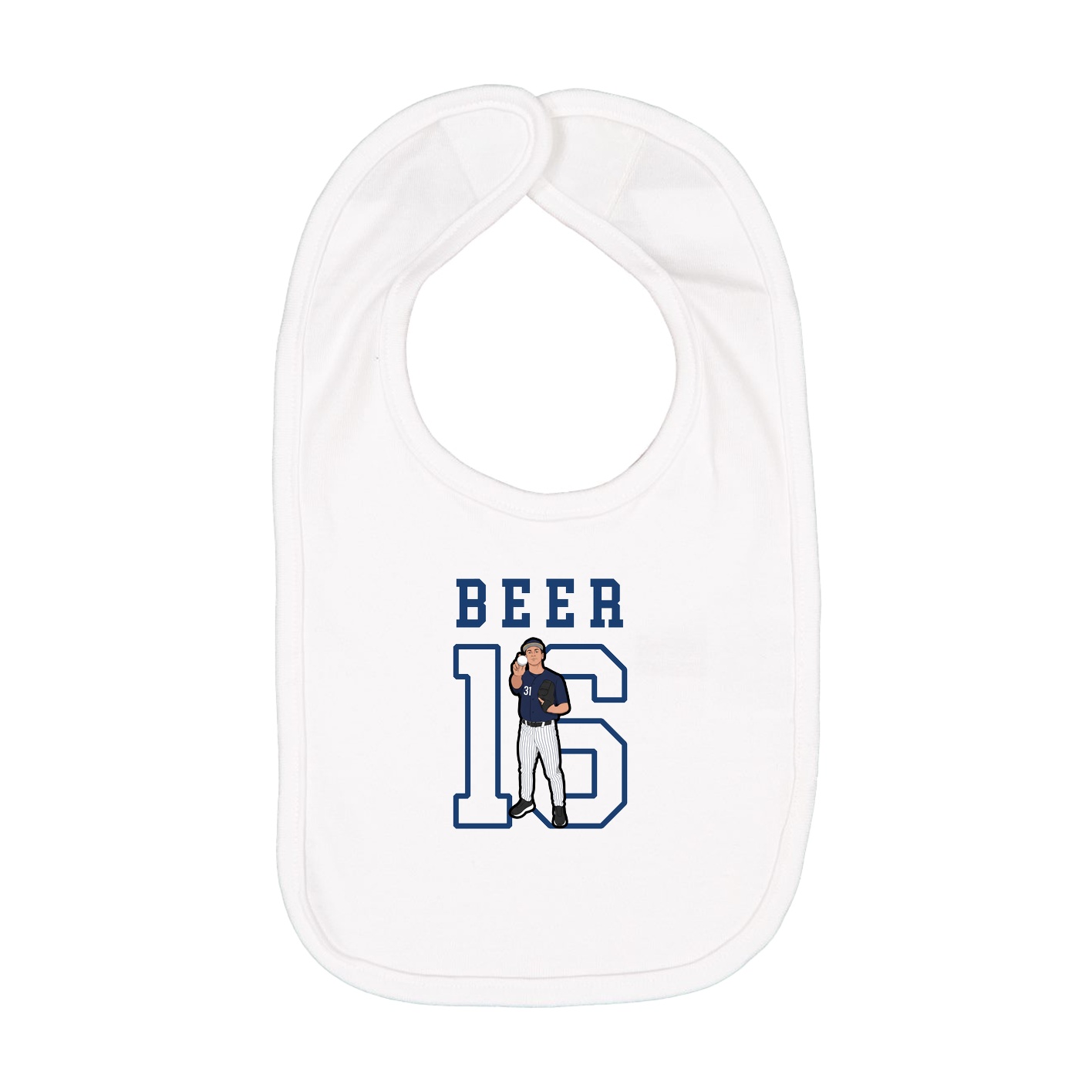 Infant Bib — Shirsey in White
