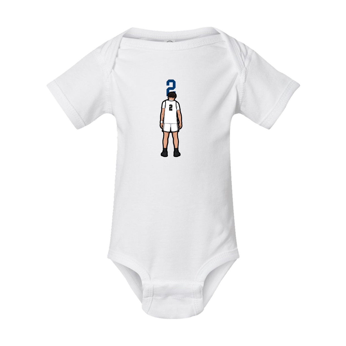 Baby Onesie — Number Top in White