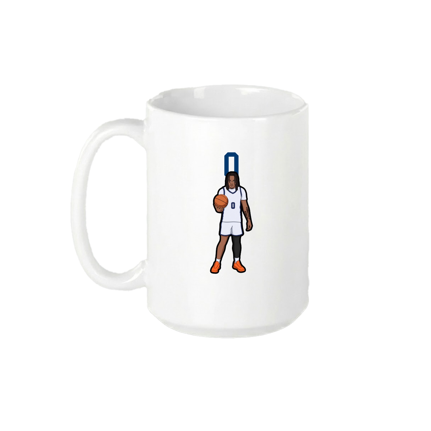 15oz Coffee Mug — Number Top in White