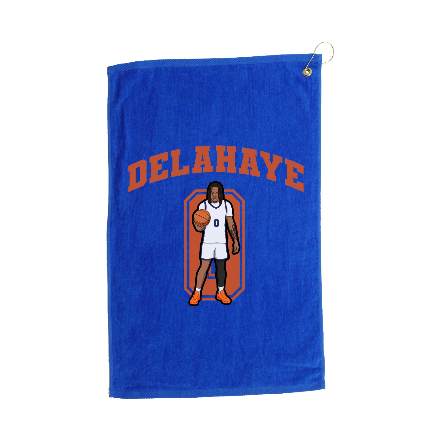 Golf Towel — Number in Royal