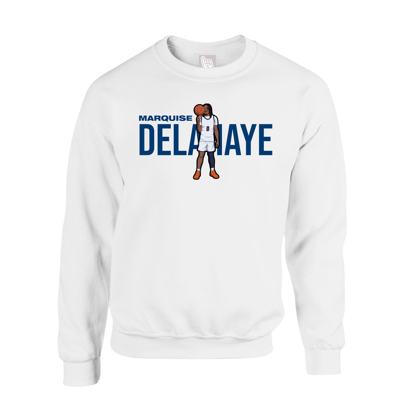 Fleece Crew — Player Name in White