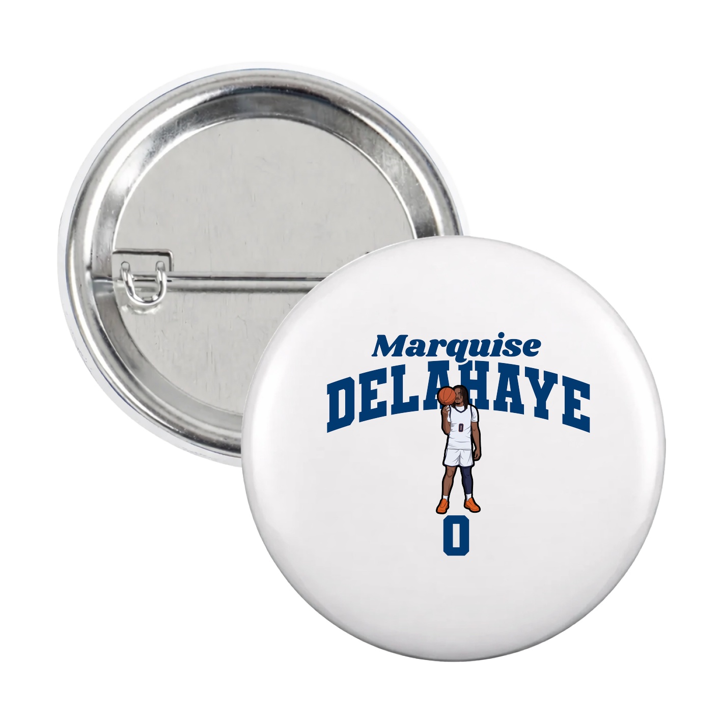 Game Day Button — Signature Arch in White