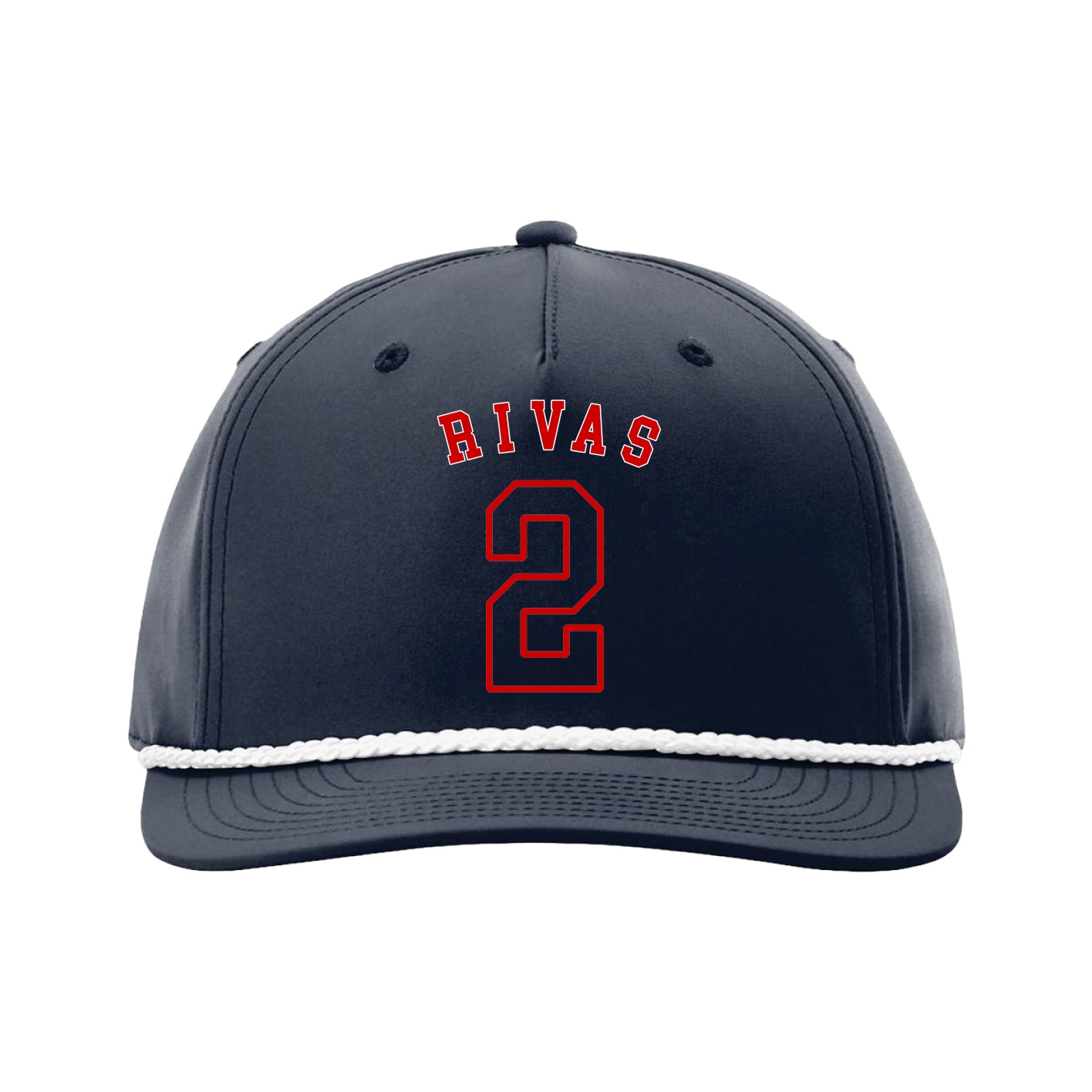 Five-Panel Classic Rope Cap — Shirsey Arch in Navy