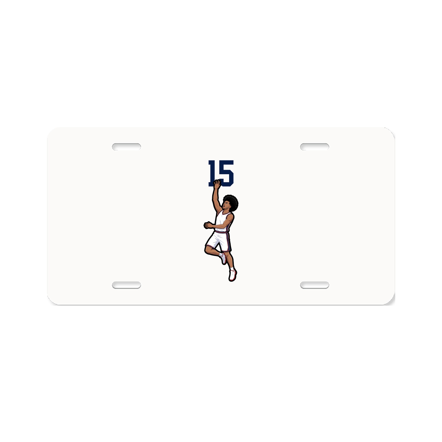 License Plate — Number Top in Classic
