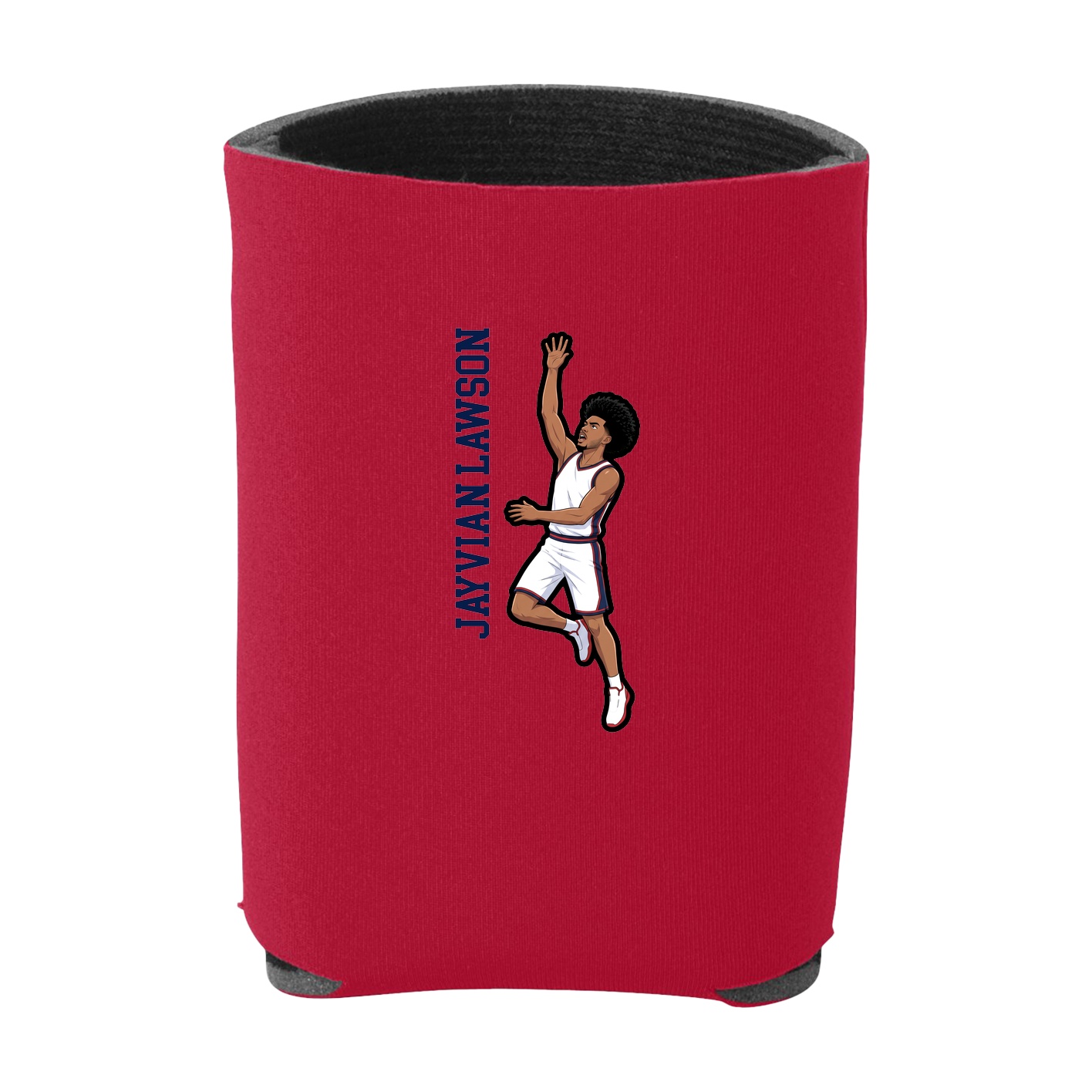 Can Holder — Name Vertical in Red