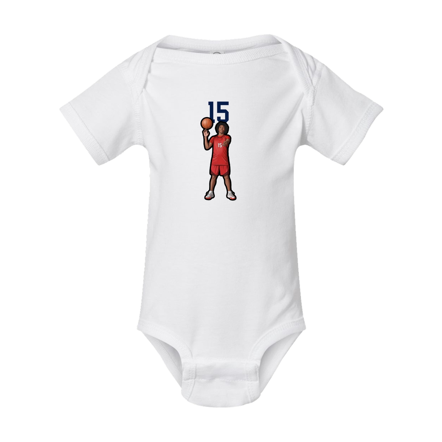 Baby Onesie — Number Top in White