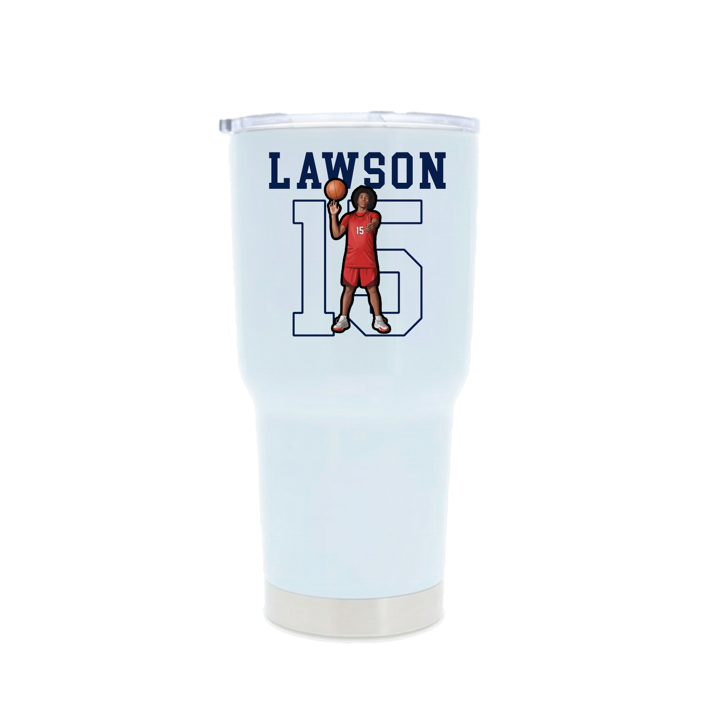 30oz Stainless Steel Tumbler — Shirsey in White