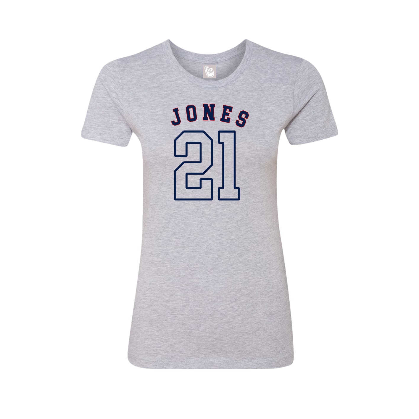 Fitted Women's Tee — Shirsey Arch in Grey