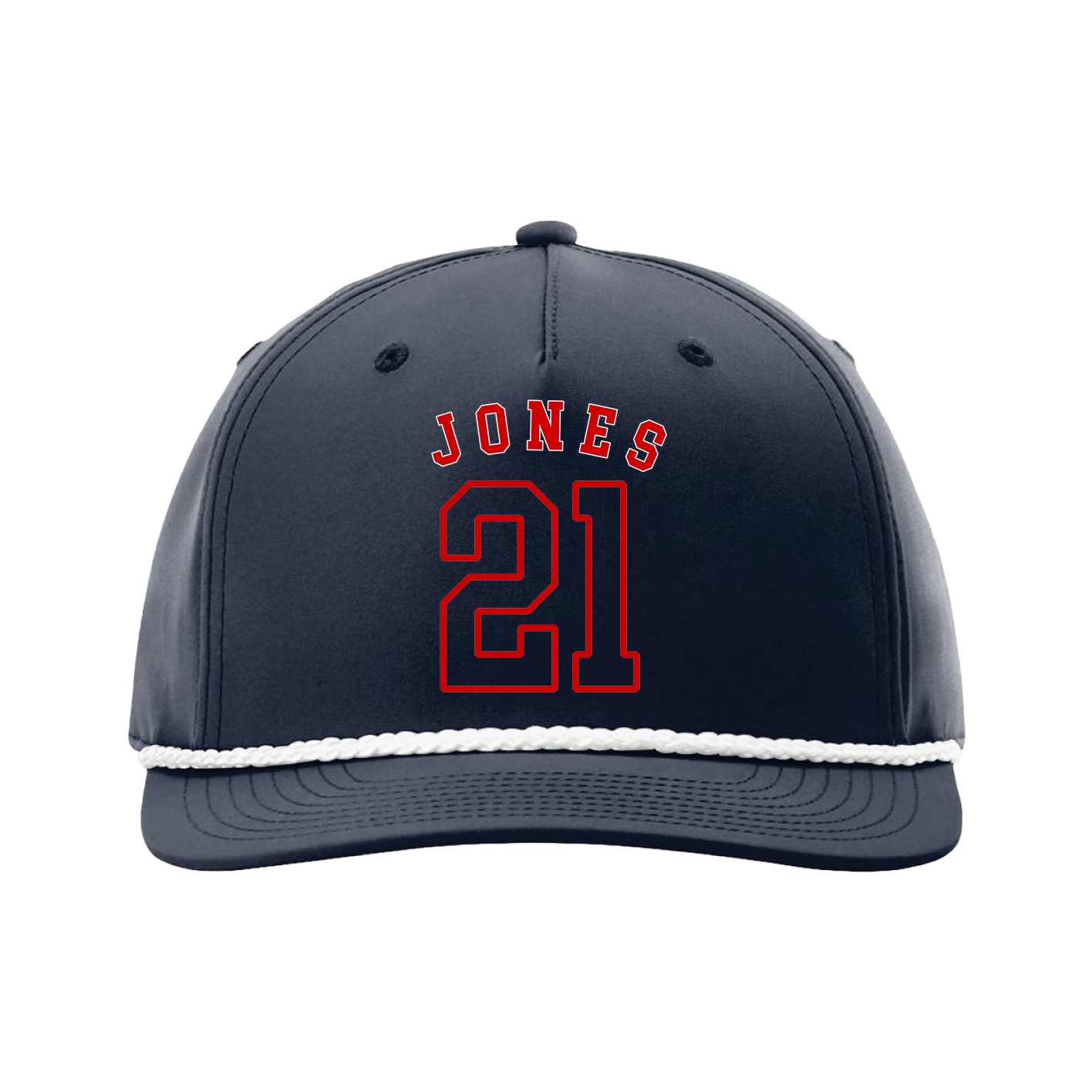 Five-Panel Classic Rope Cap — Shirsey Arch in Navy