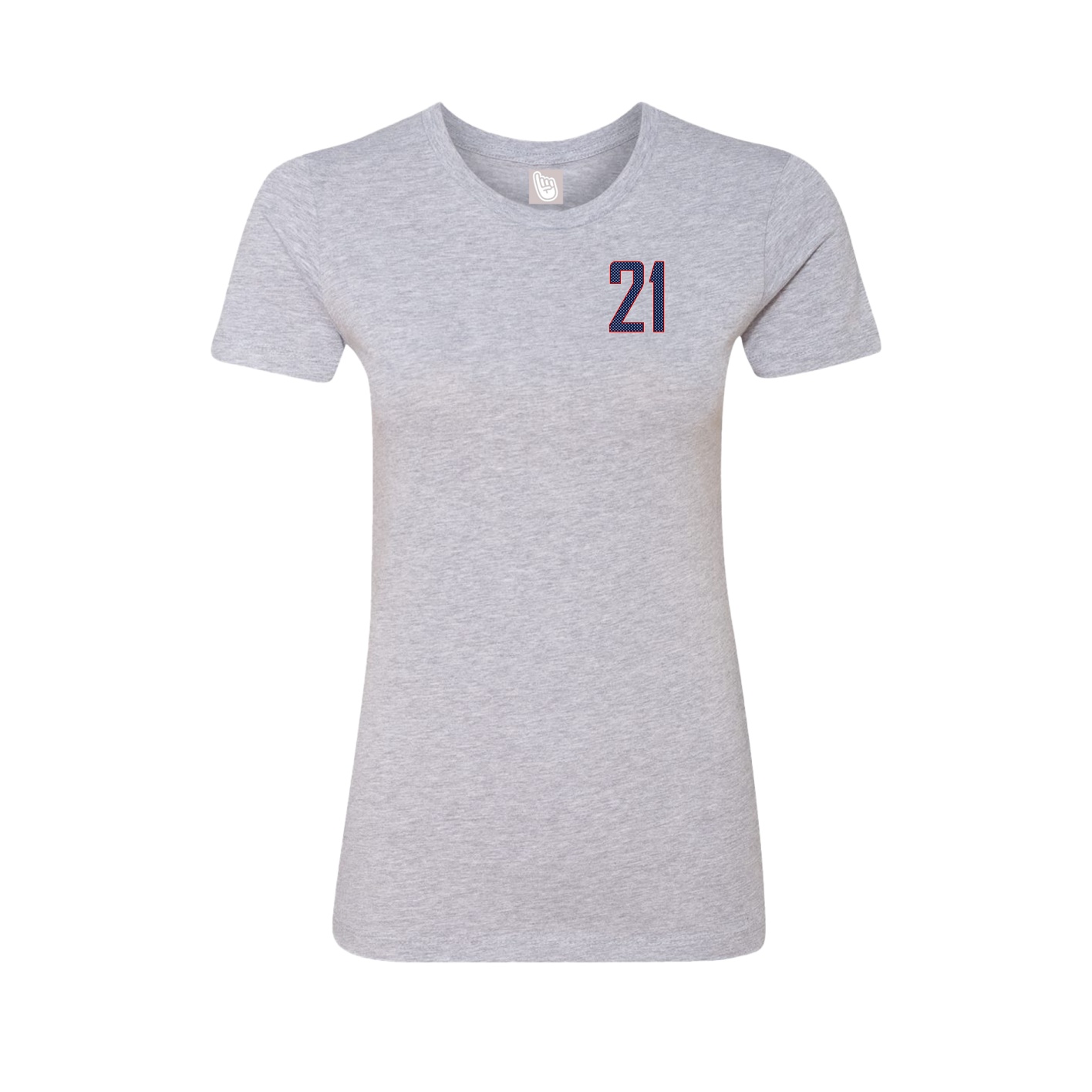 Fitted Women's Tee — Front Shirsy in Grey