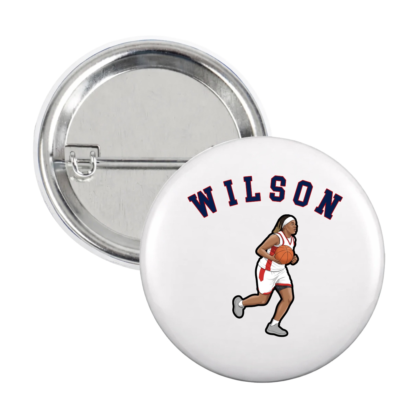 Game Day Button — Shirsey Arch in White