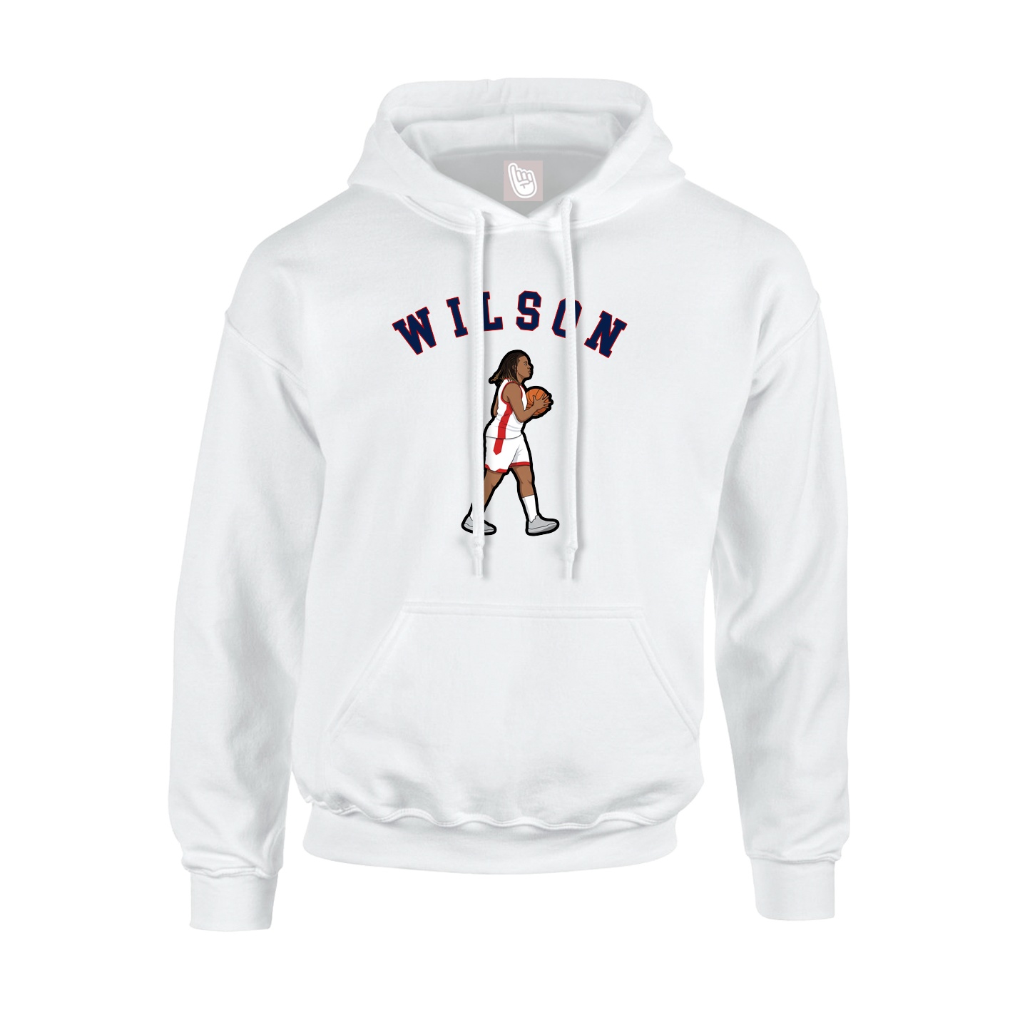 Hoodie — Shirsey Arch in White