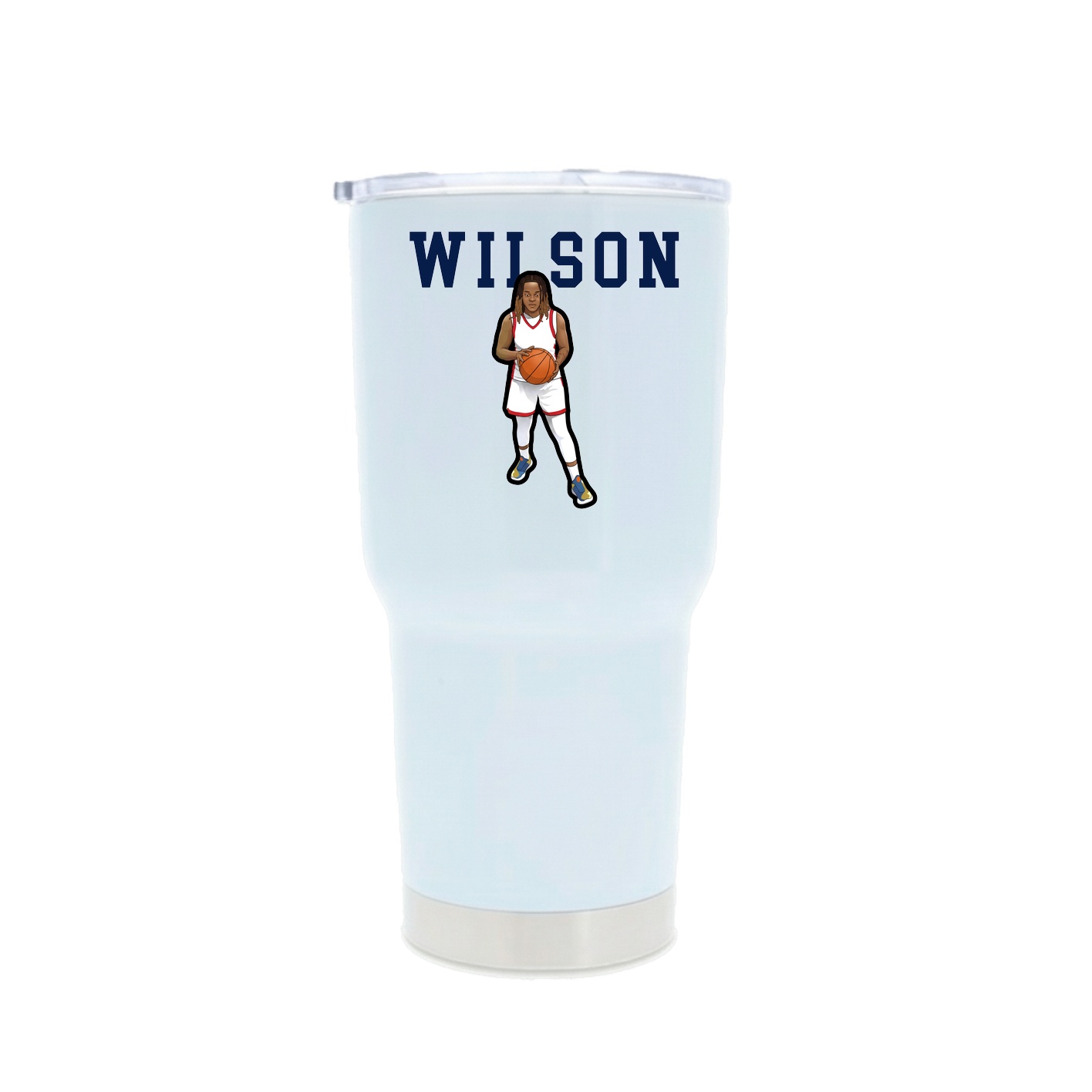 30oz Stainless Steel Tumbler — Shirsey in White