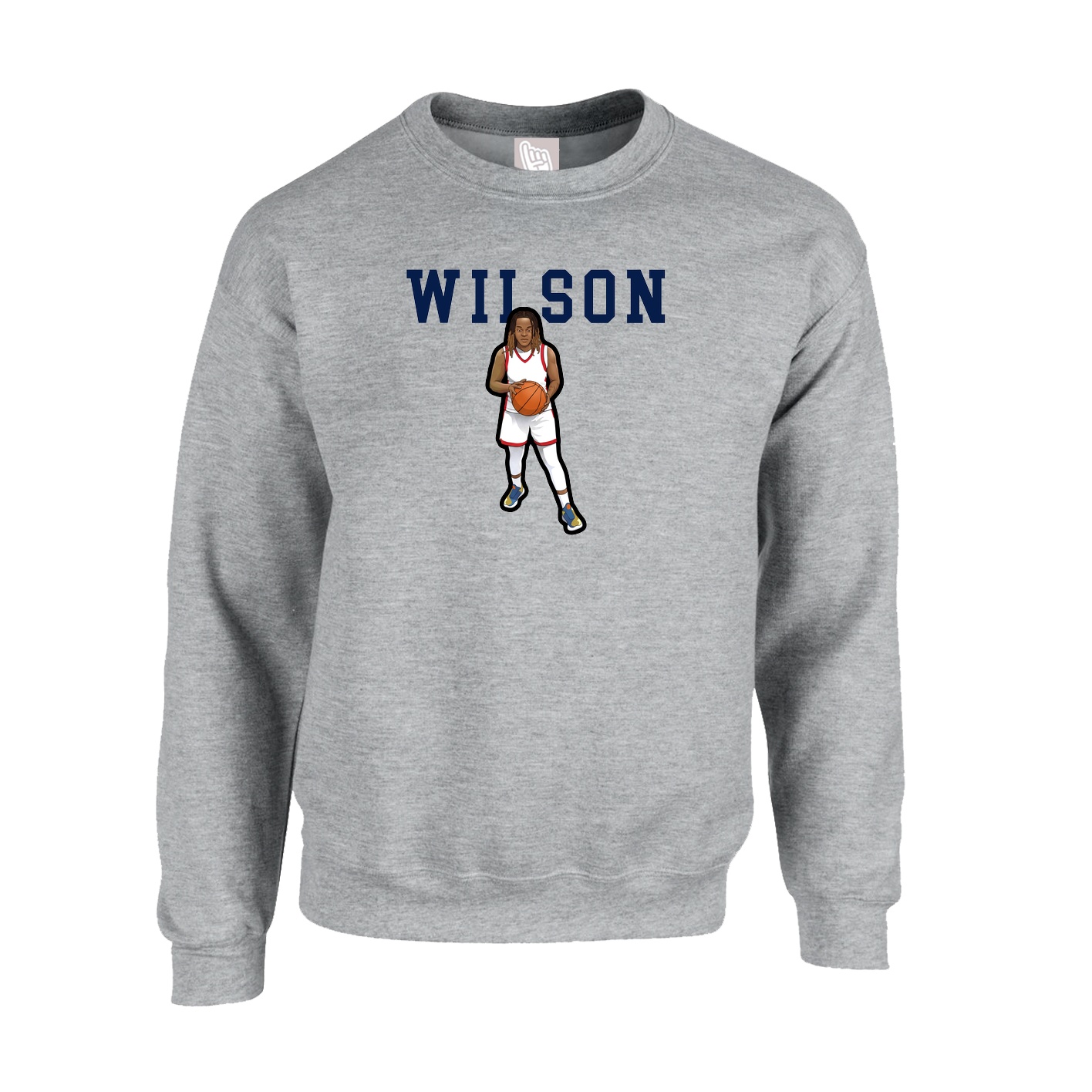 Fleece Crew — Shirsey in Grey