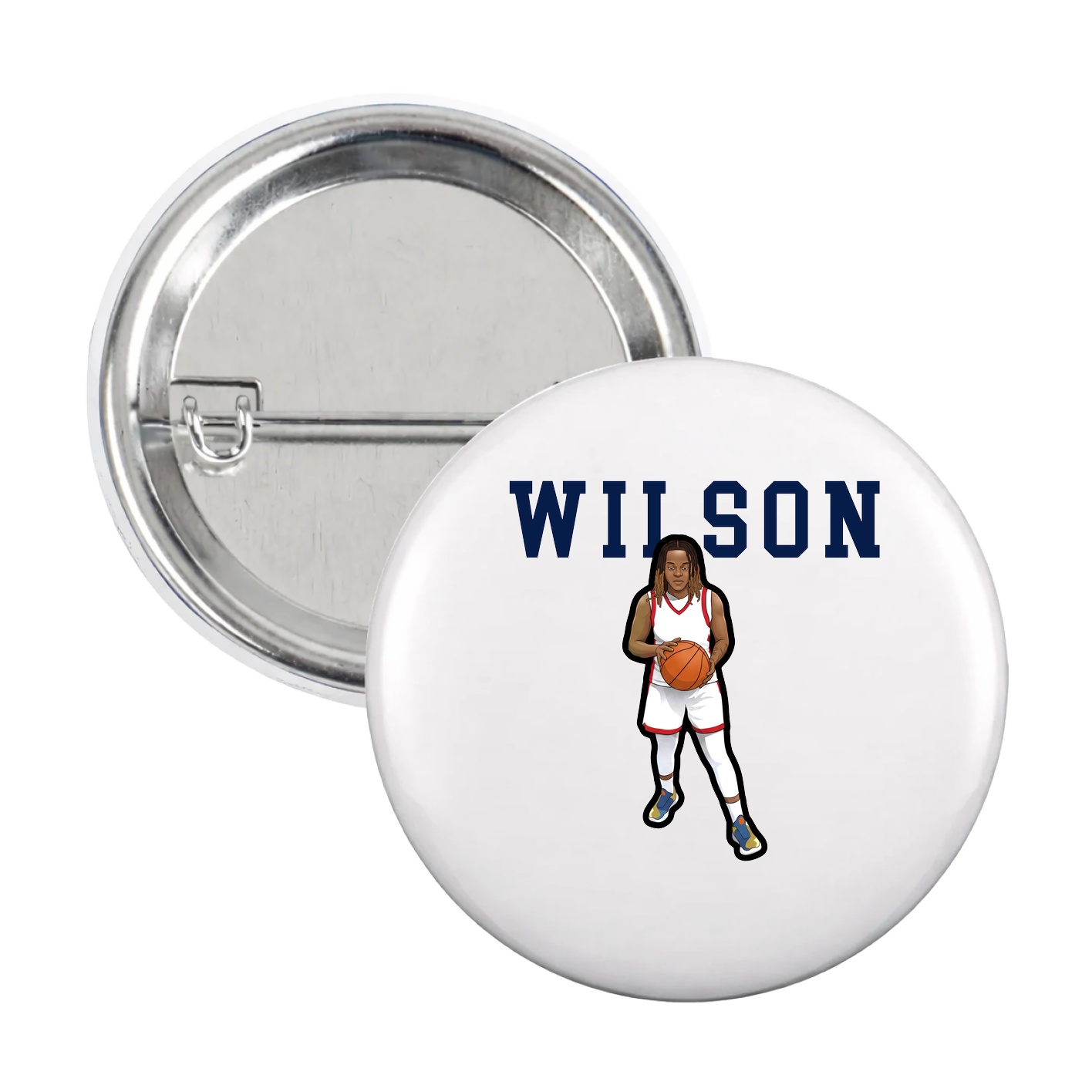 Game Day Button — Shirsey in White