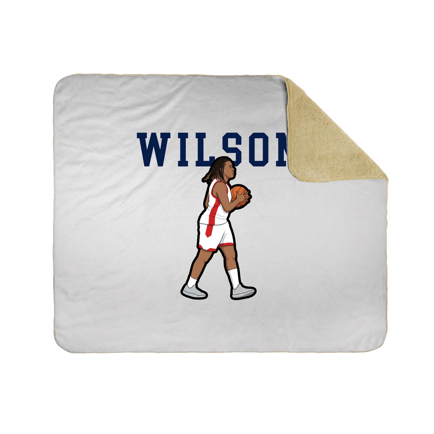 Throw Blanket — Shirsey in White