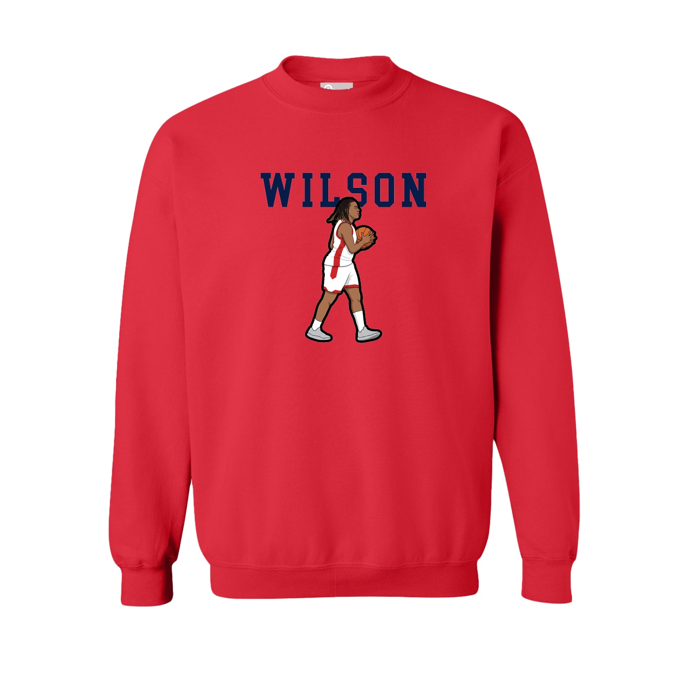 Fleece Crew — Shirsey in Red