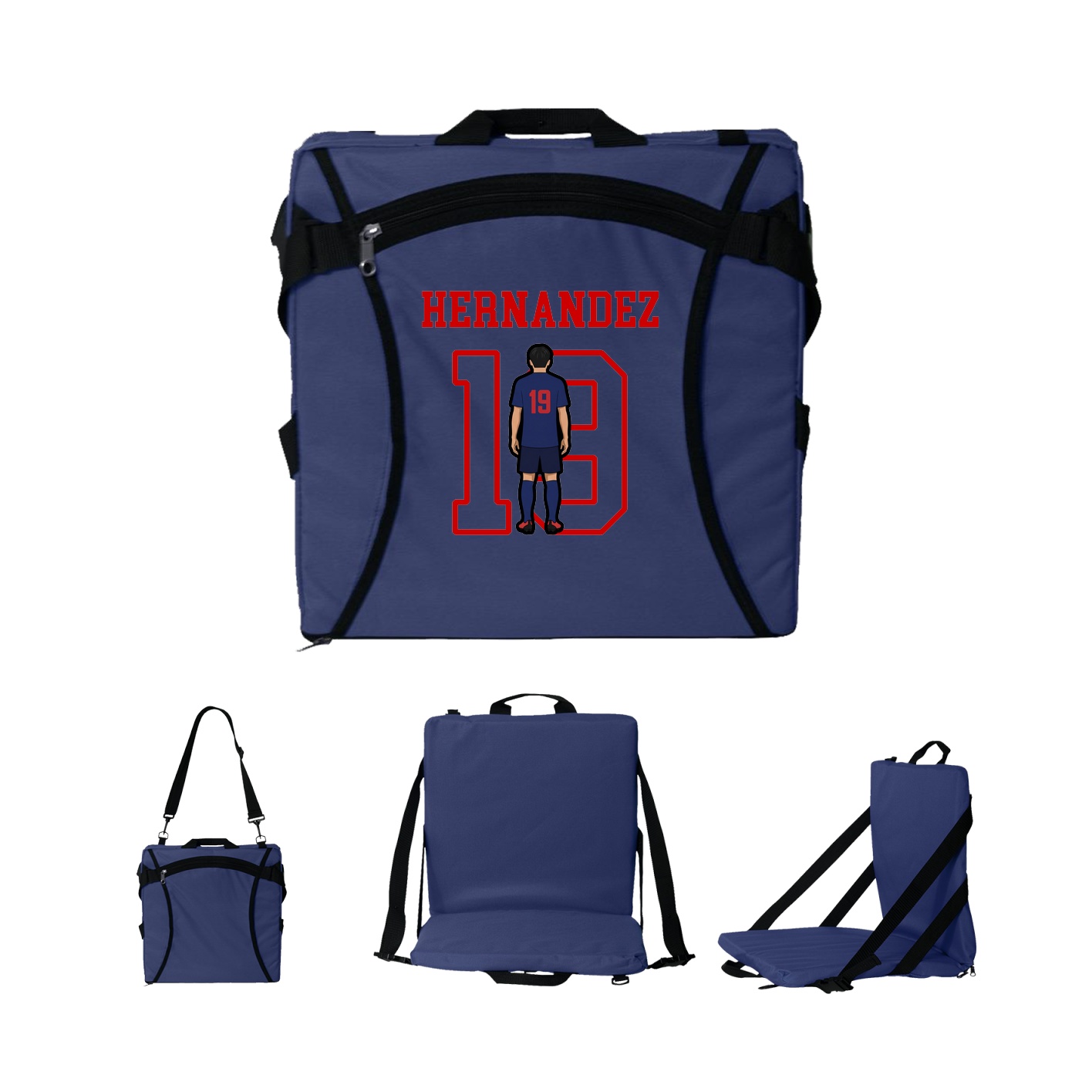 Folding Stadium Seat — Shirsey in Navy