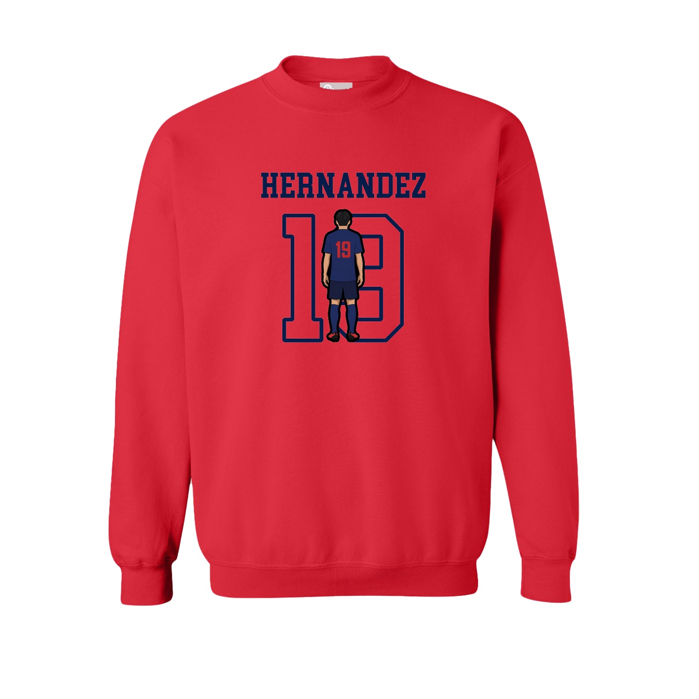 Fleece Crew — Shirsey in Red