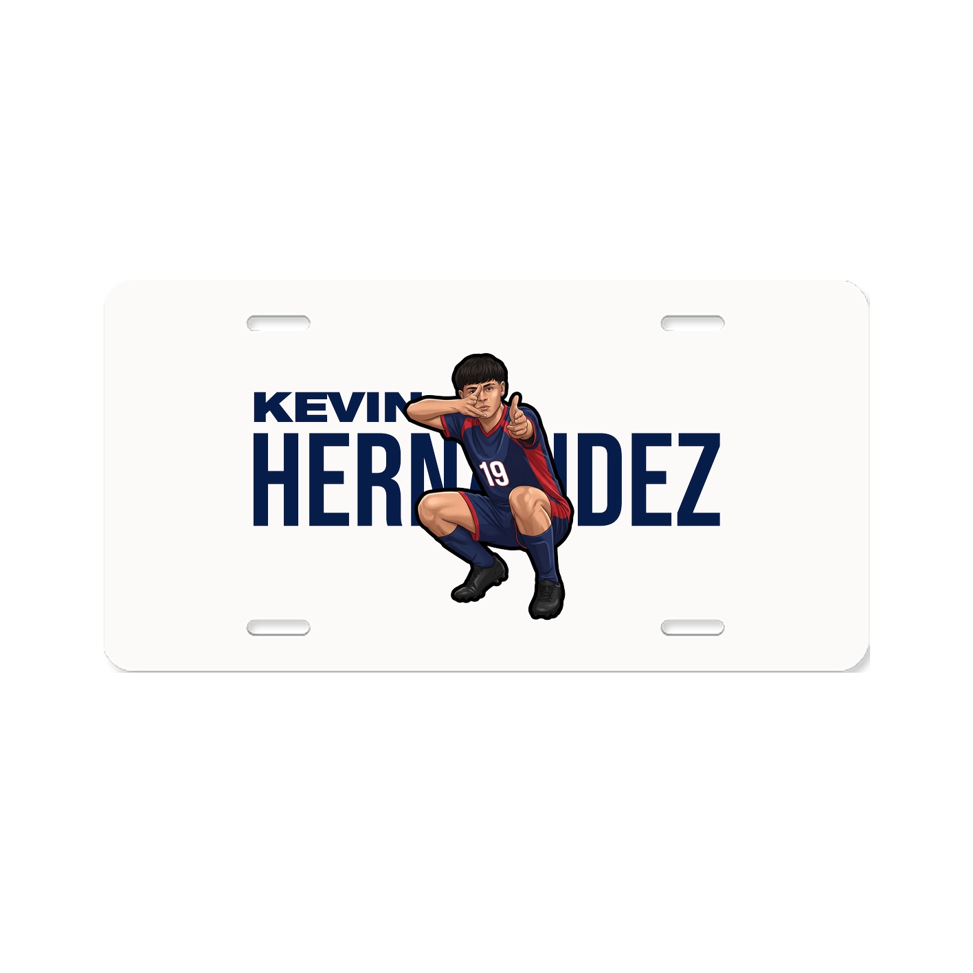 License Plate — Player Name in Classic
