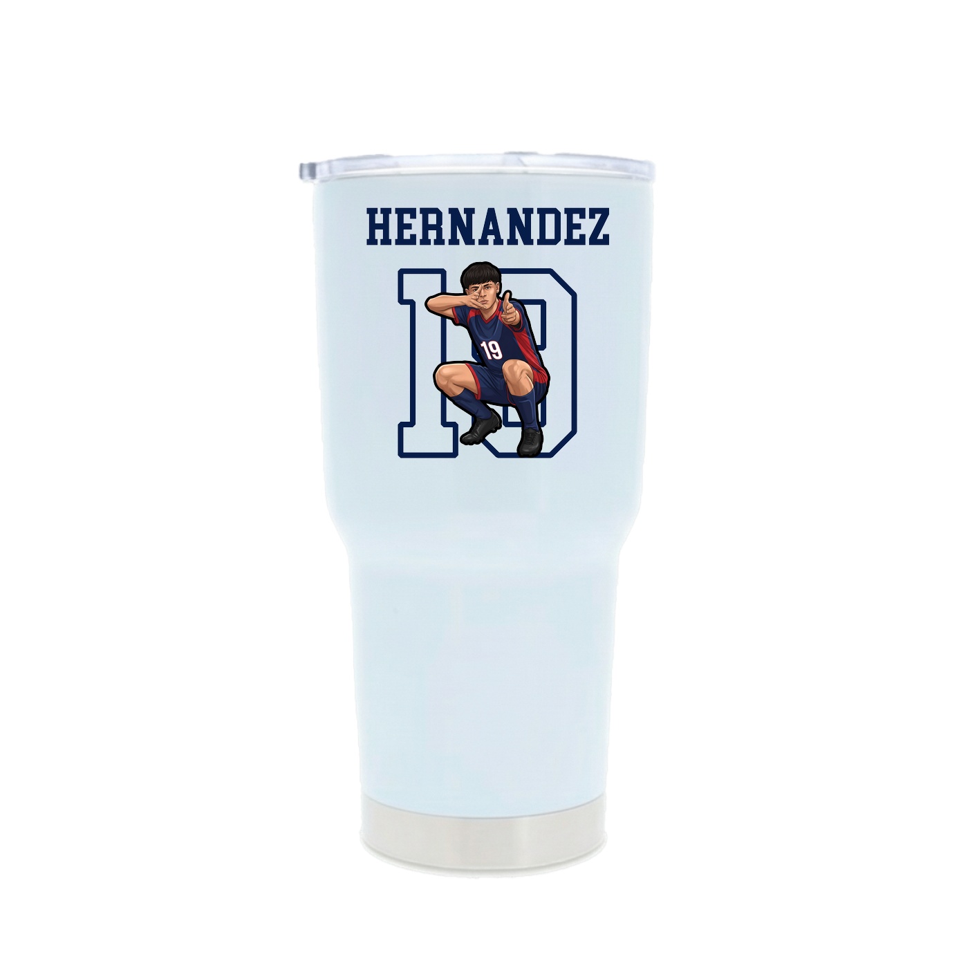 30oz Stainless Steel Tumbler — Shirsey in White