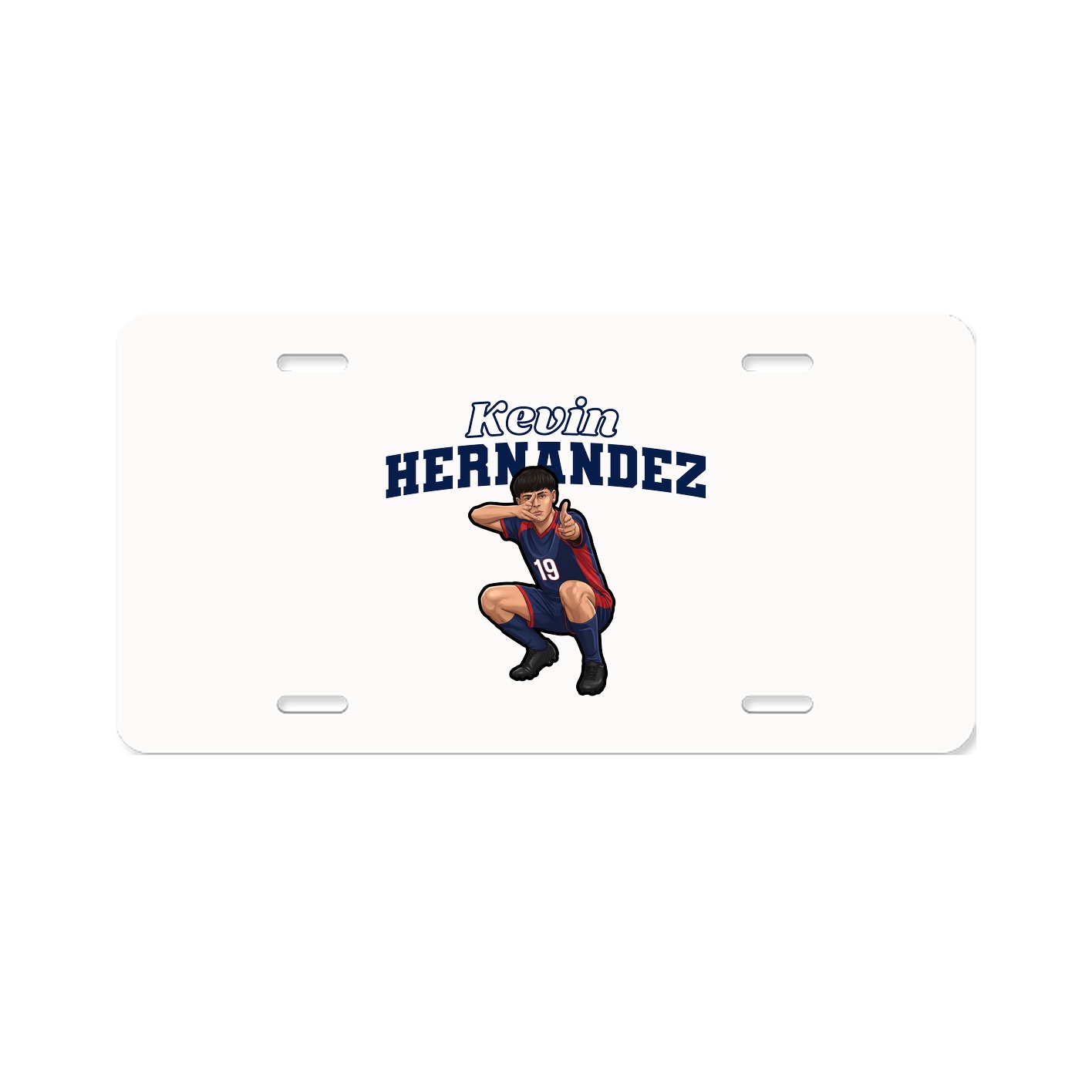 License Plate — Name Arch in Classic