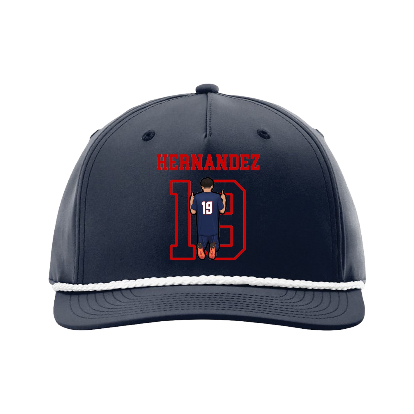 Five-Panel Classic Rope Cap — Shirsey in Navy
