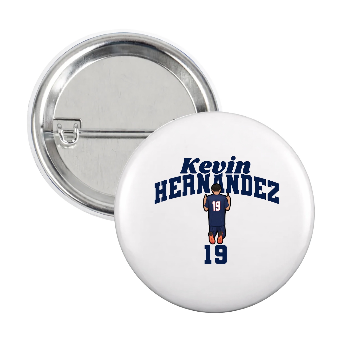 Game Day Button — Signature Arch in White
