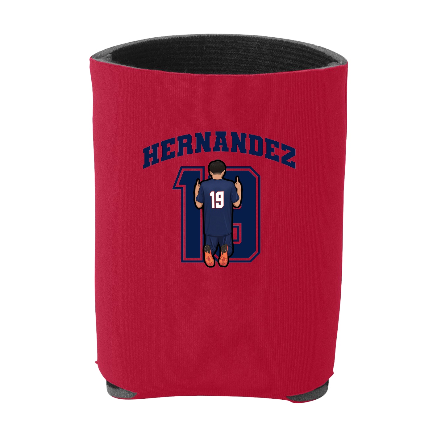 Can Holder — Number in Red
