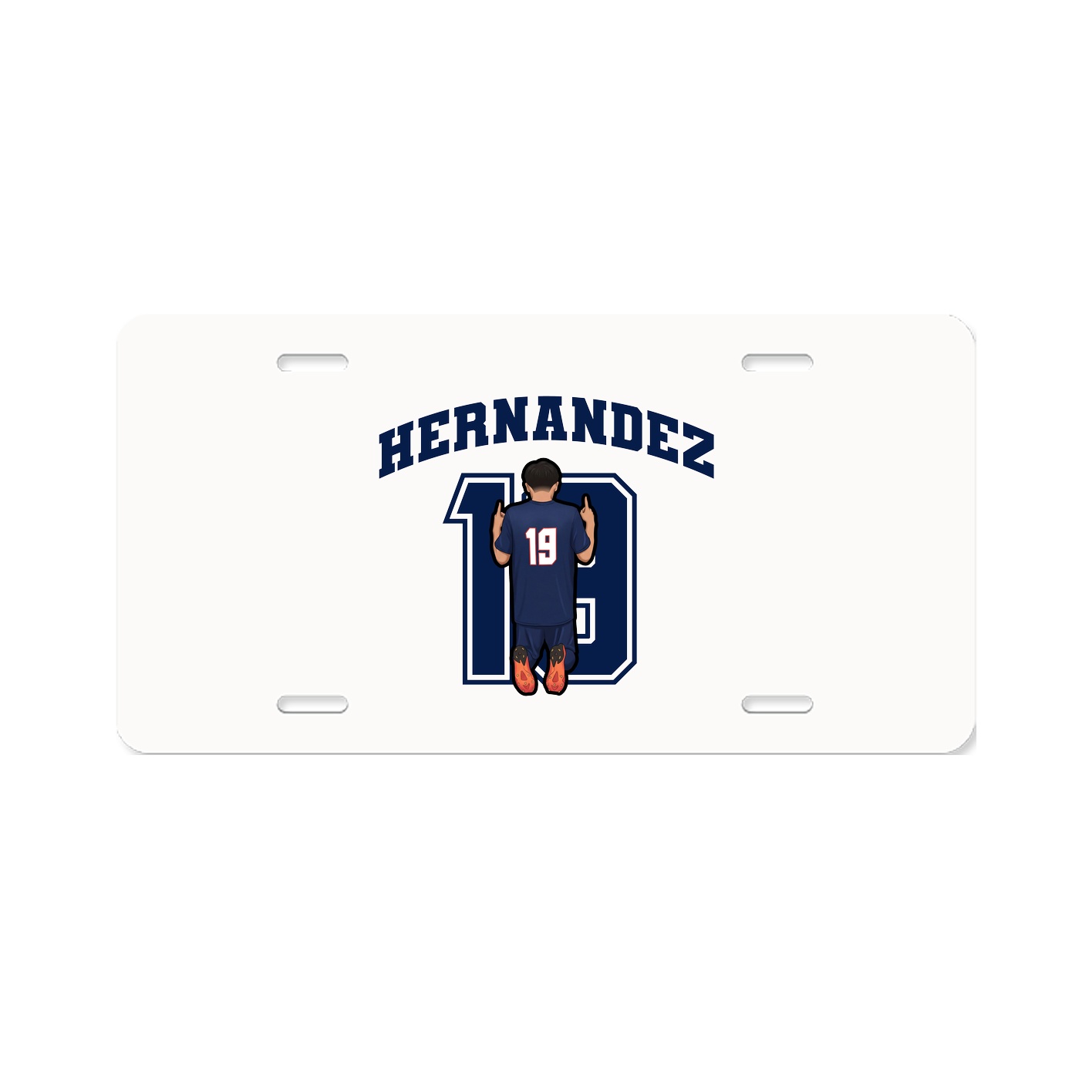 License Plate — Number in Classic