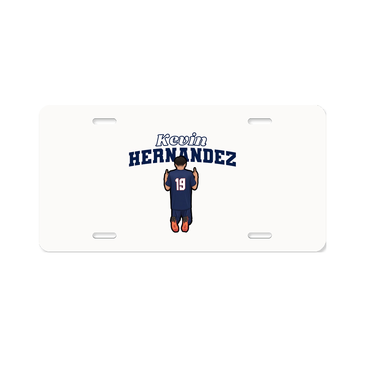 License Plate — Name Arch in Classic