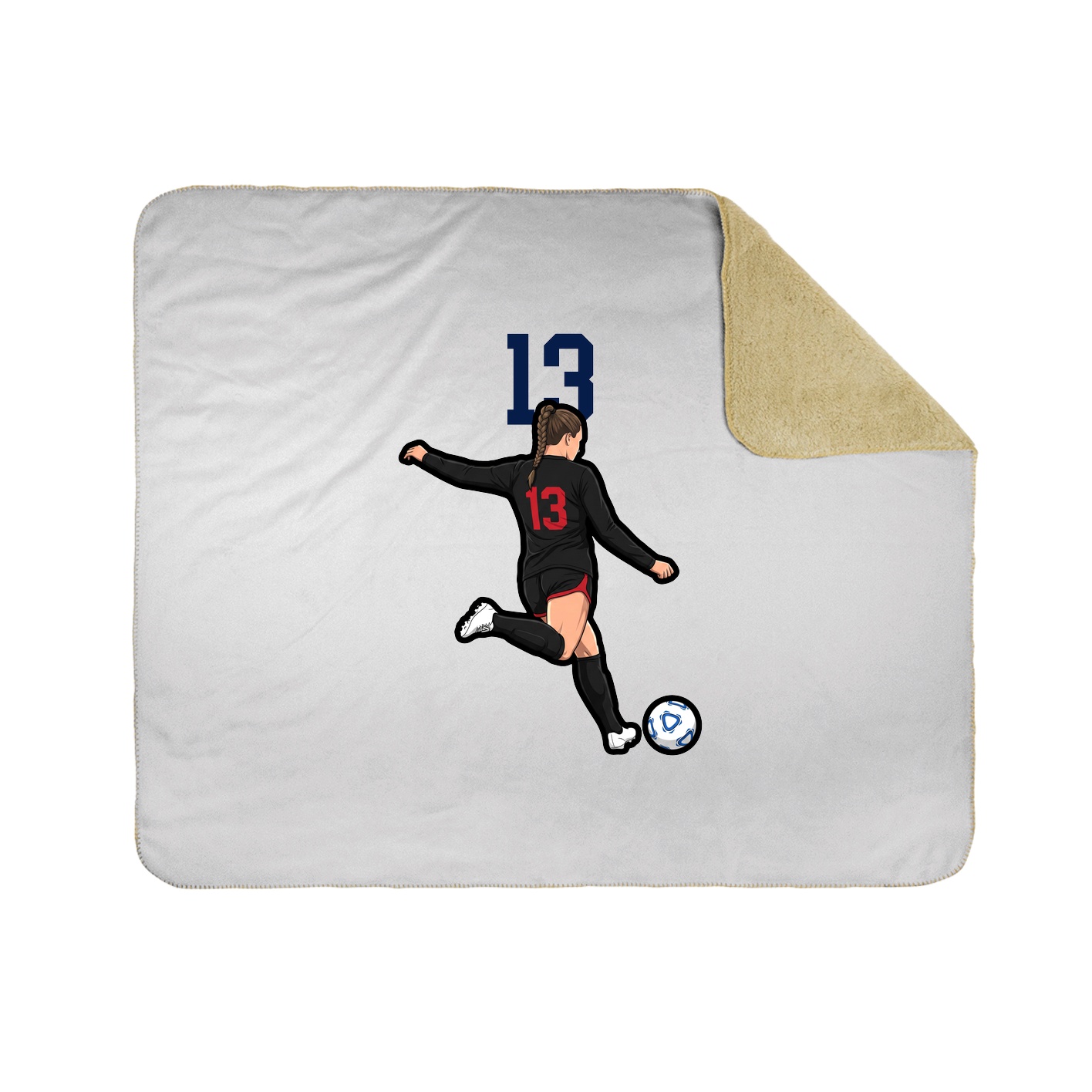 50x60 Sherpa Lined Throw Blanket