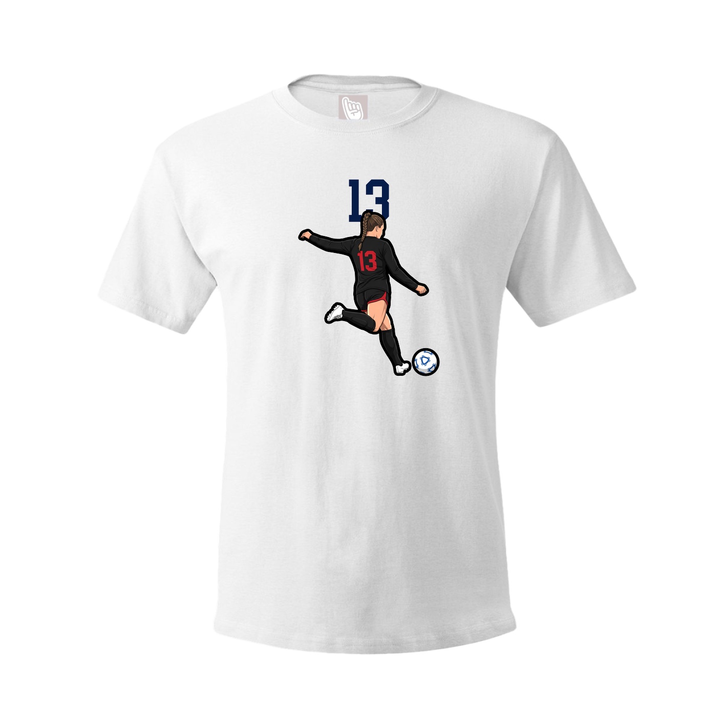 Tee — Number Top in White