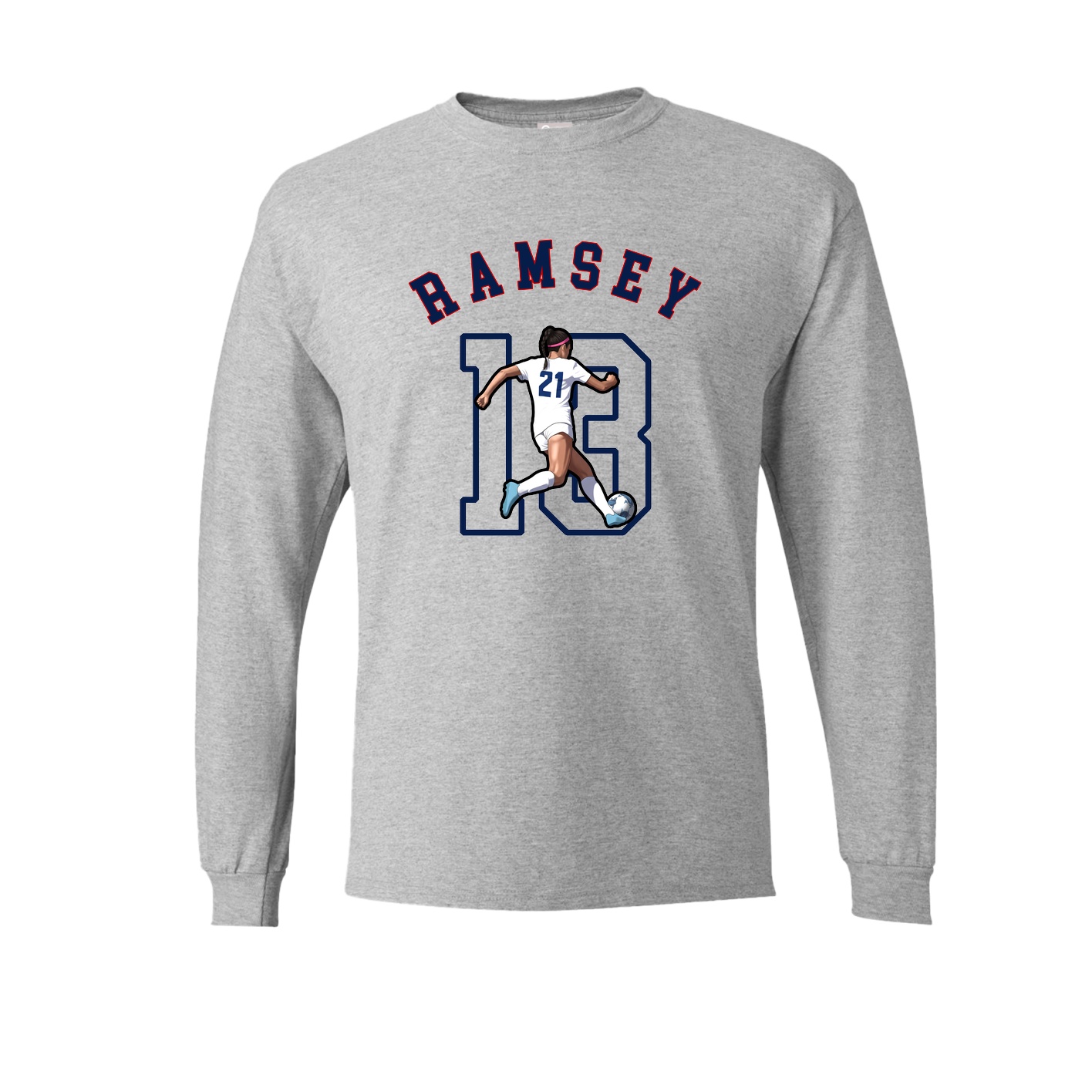 Long Sleeve Tee — Shirsey Arch in Grey