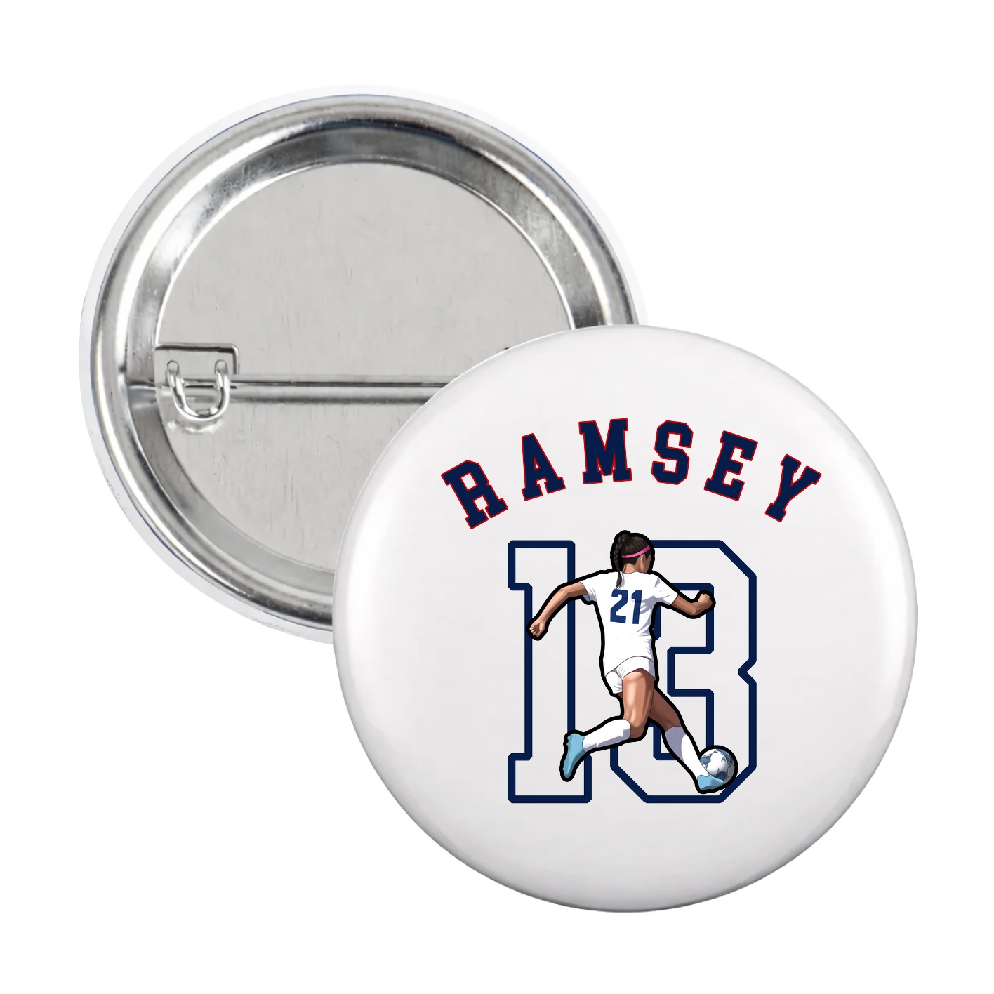 Game Day Button — Shirsey Arch in White