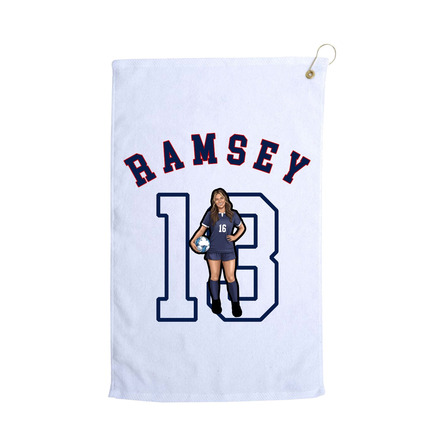 Golf Towel — Shirsey Arch in White