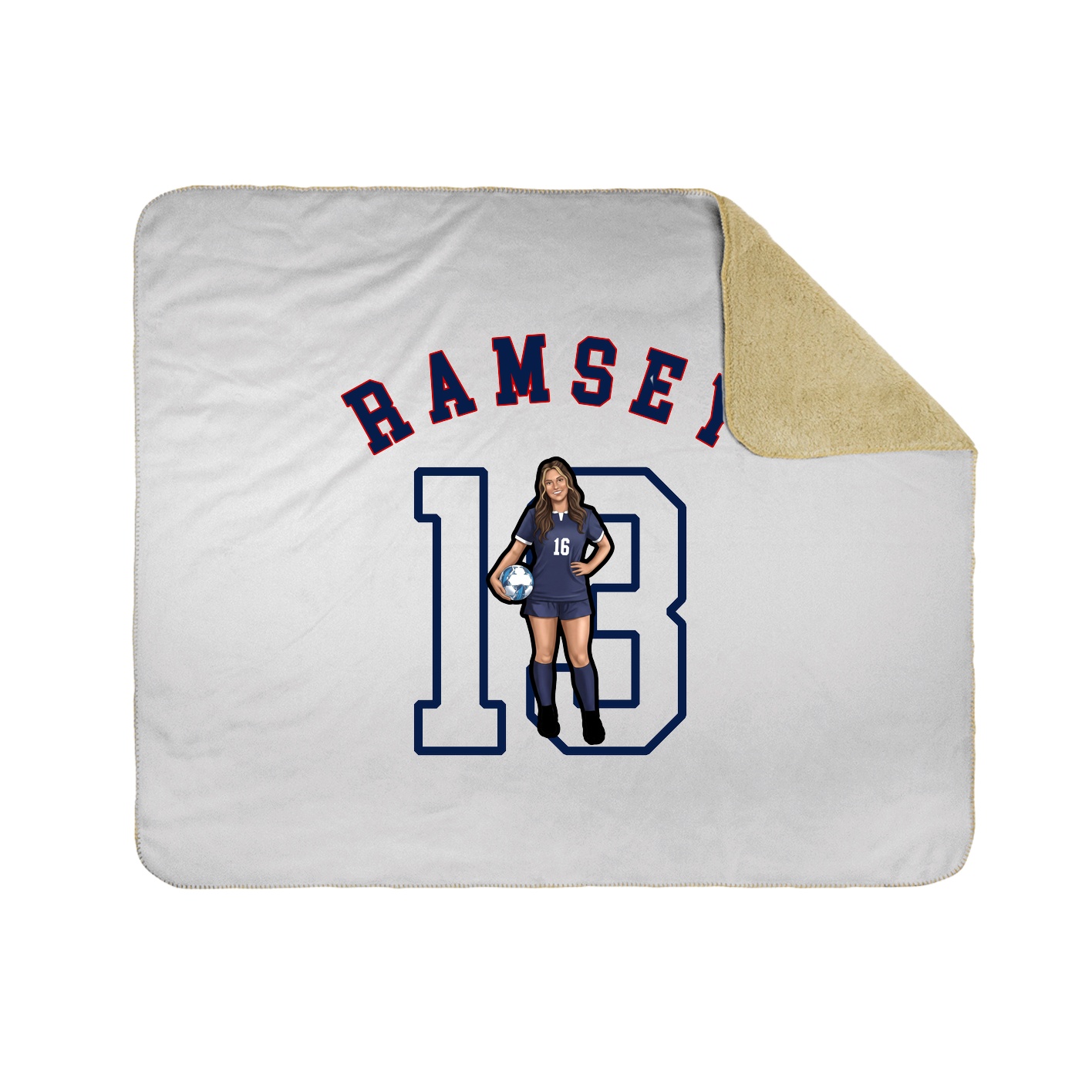 50x60 Sherpa Lined Throw Blanket