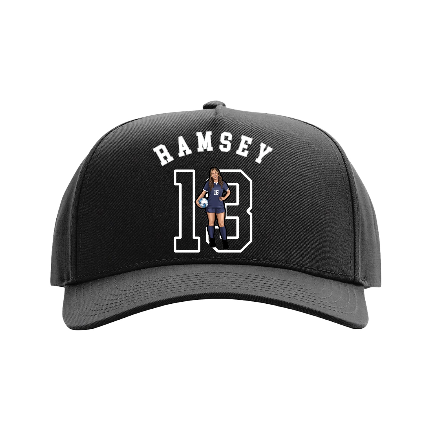 Full Fabric Five-Panel Champ Cap