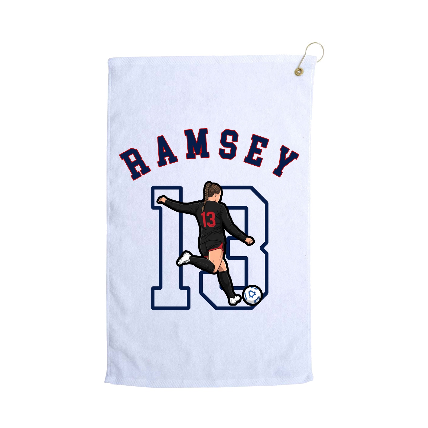 Golf Towel — Shirsey Arch in White