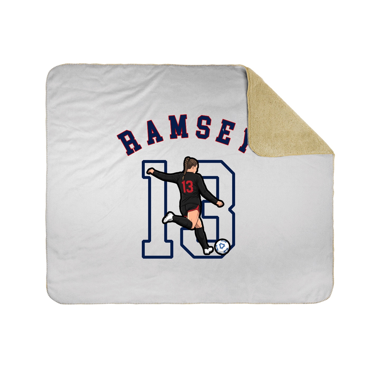 50x60 Sherpa Lined Throw Blanket