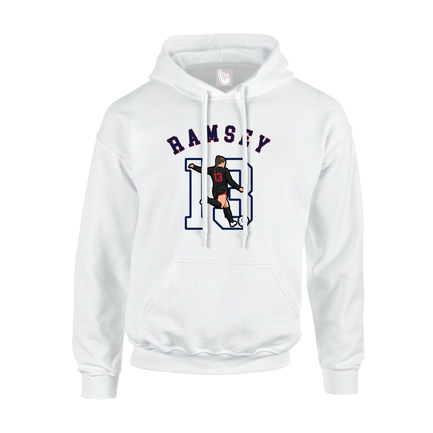 Hoodie — Shirsey Arch in White